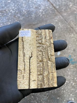 mammoth bark scales pair for knife handle MBT132