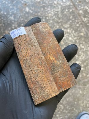 premium mammoth bark tusk knife scales for custom knife