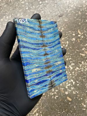 woolly mammoth tooth stabilized scales for knifemaking handle