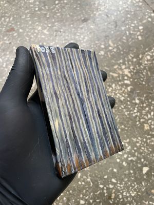 woolly mammoth tooth stabilized scales for knifemaking handle