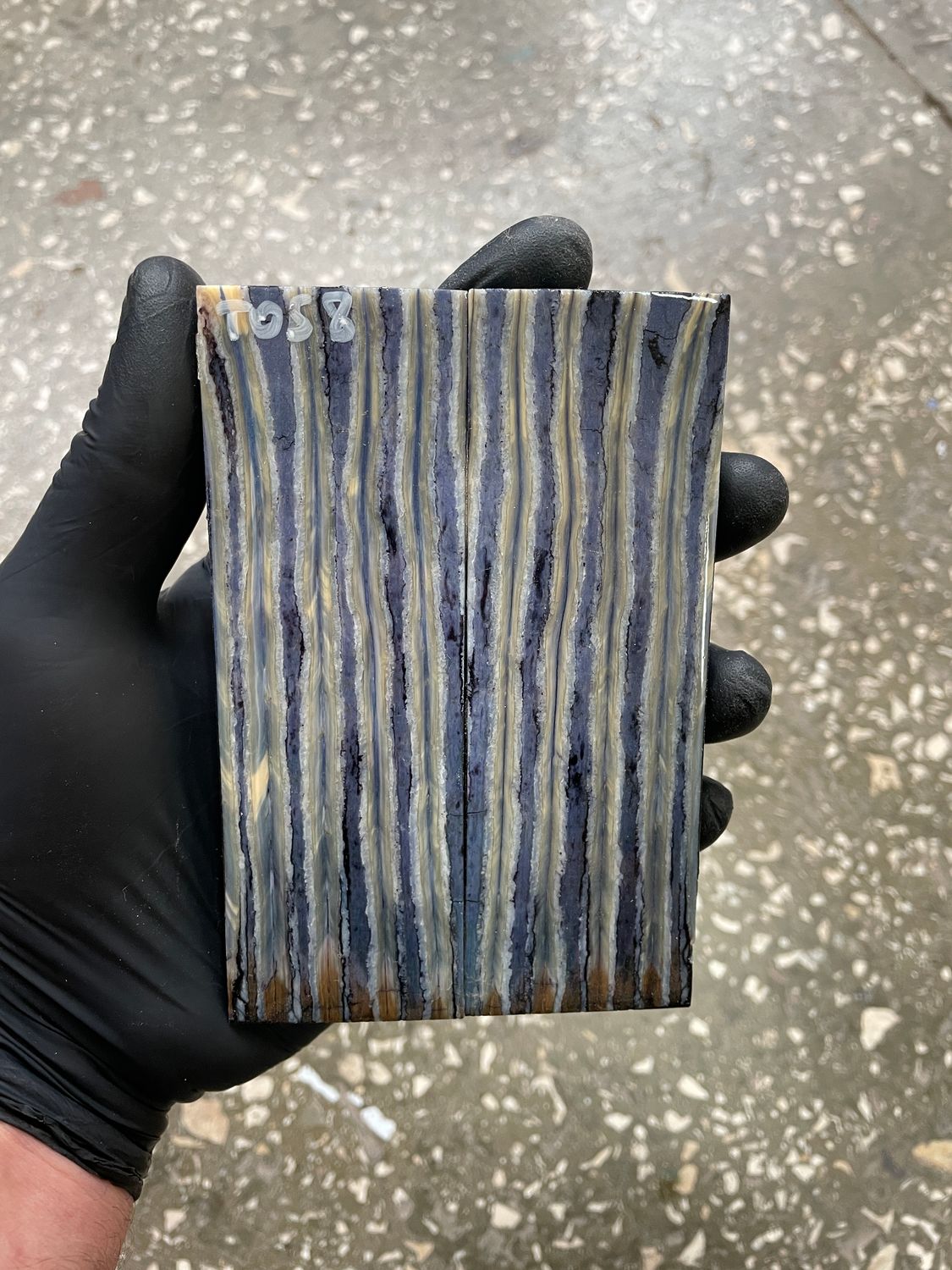 mammoth tooth stabilized knife handle scales pair TOS8