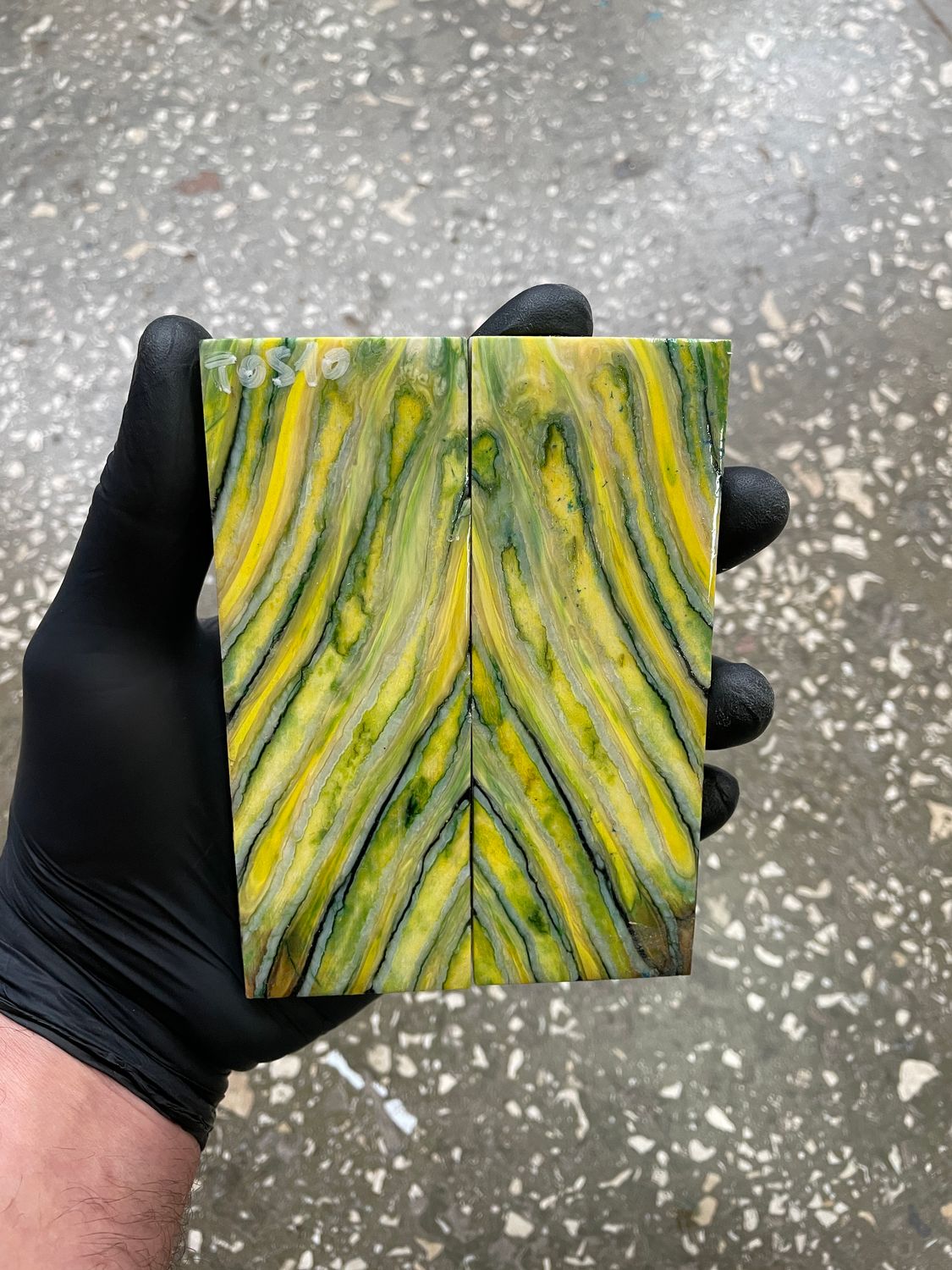 mammoth tooth stabilized knife handle scales pair TOS10