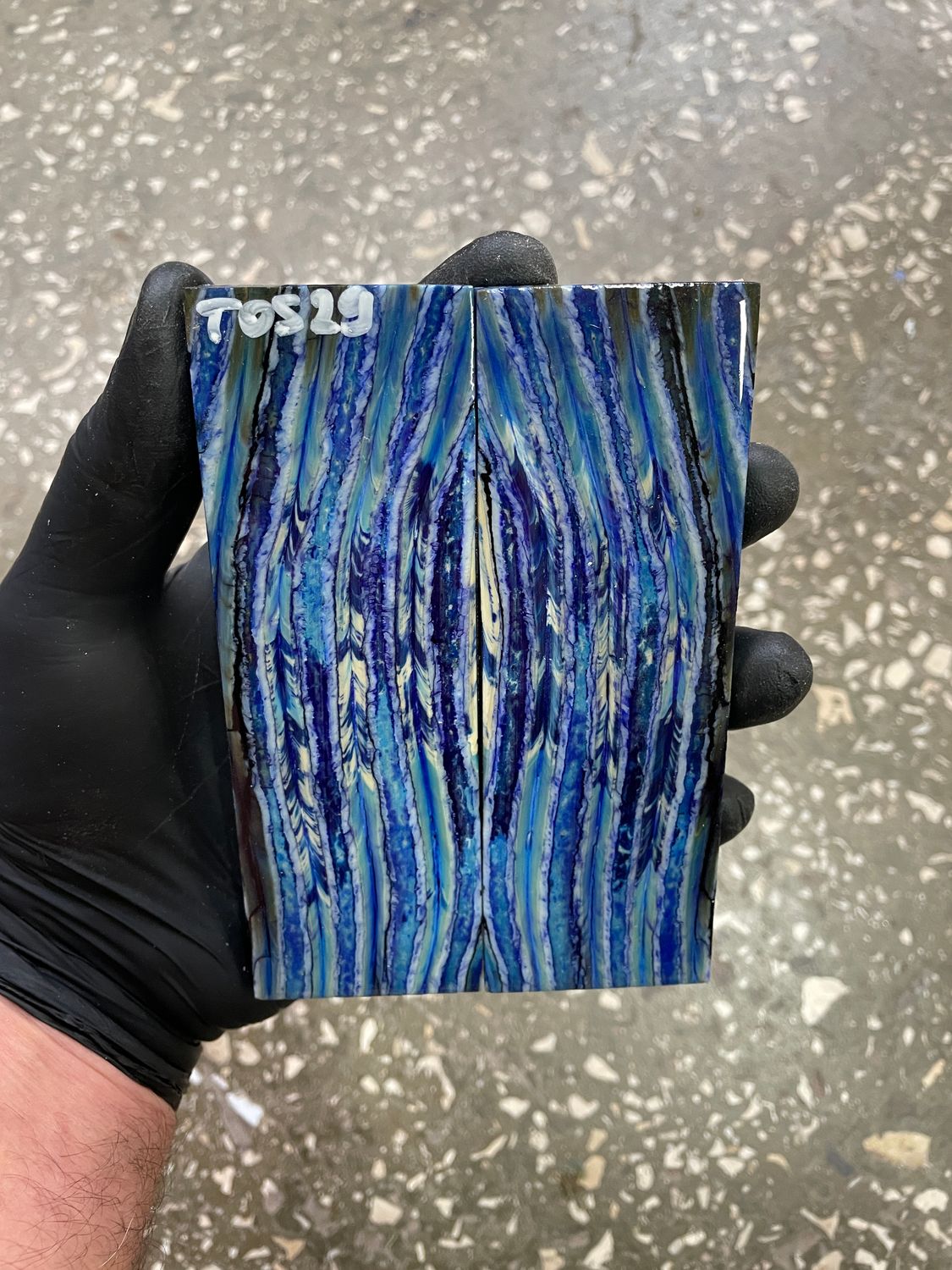 mammoth tooth stabilized knife handle scales pair TOS29