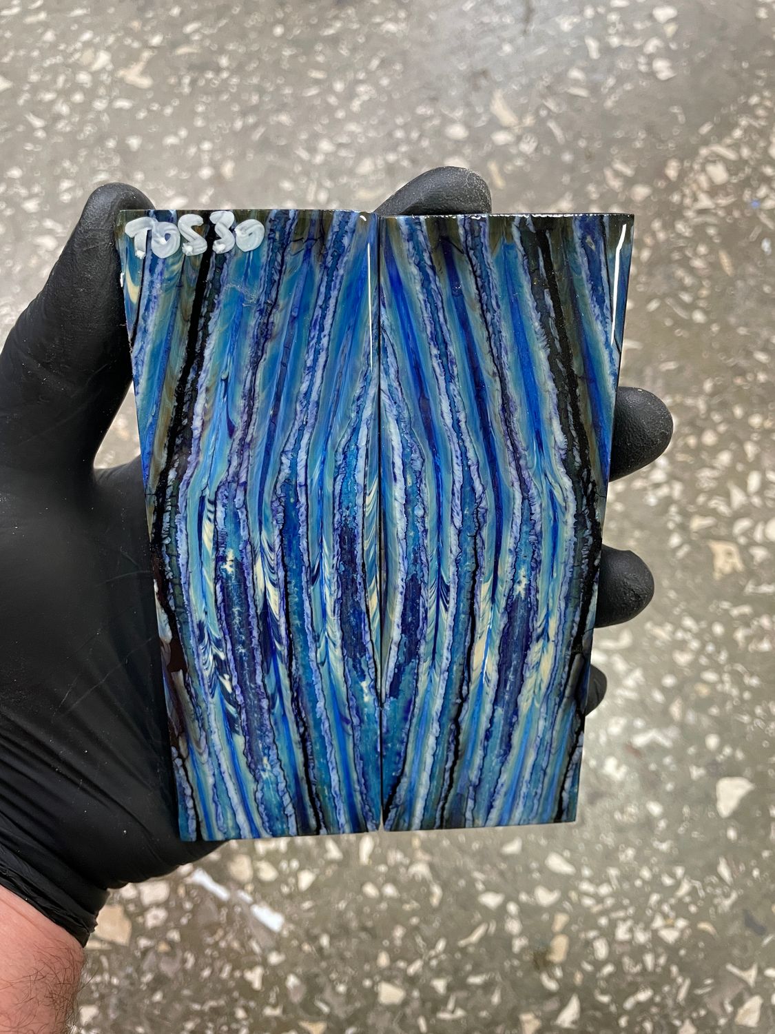 mammoth tooth stabilized knife handle scales pair TOS30