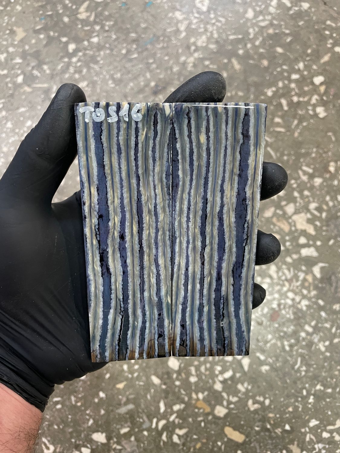 mammoth tooth stabilized knife handle scales pair TOS16