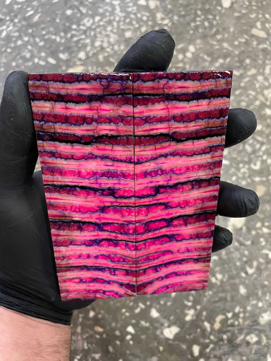 mammoth tooth stabilized knife handle scales pair TOS47