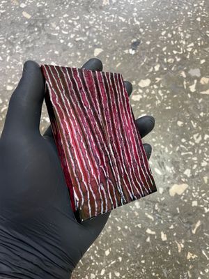 woolly mammoth tooth stabilized scales for knifemaking handle