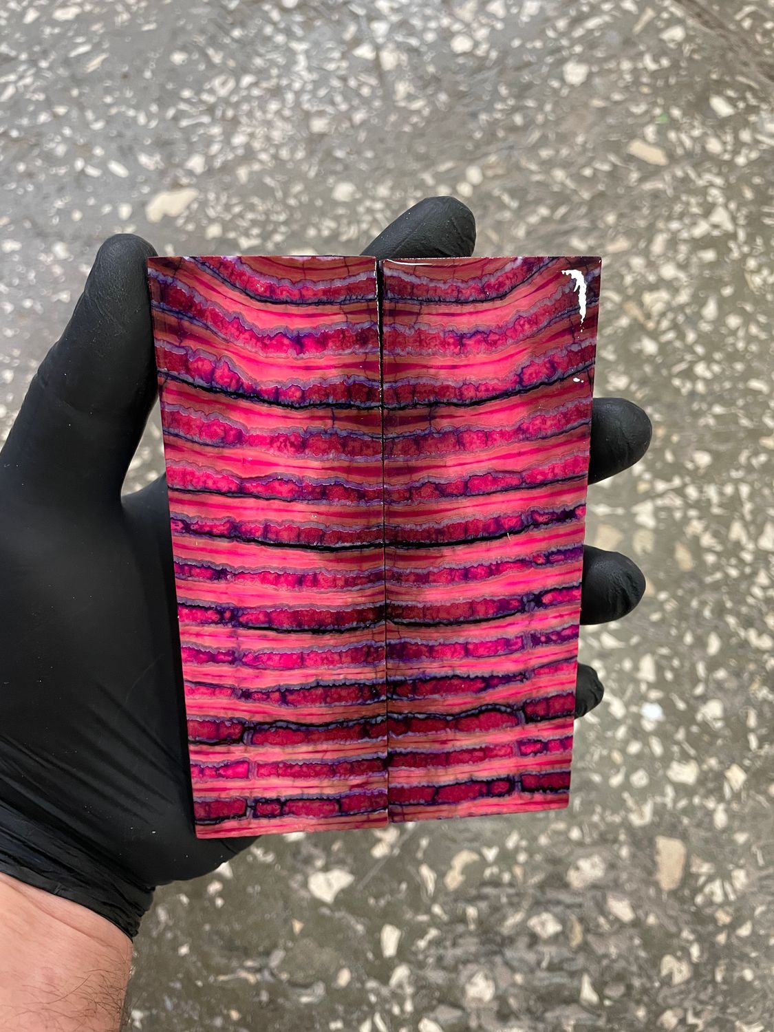 mammoth tooth stabilized knife handle scales pair TOS58