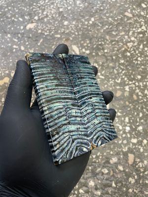 woolly mammoth tooth stabilized scales for knifemaking handle