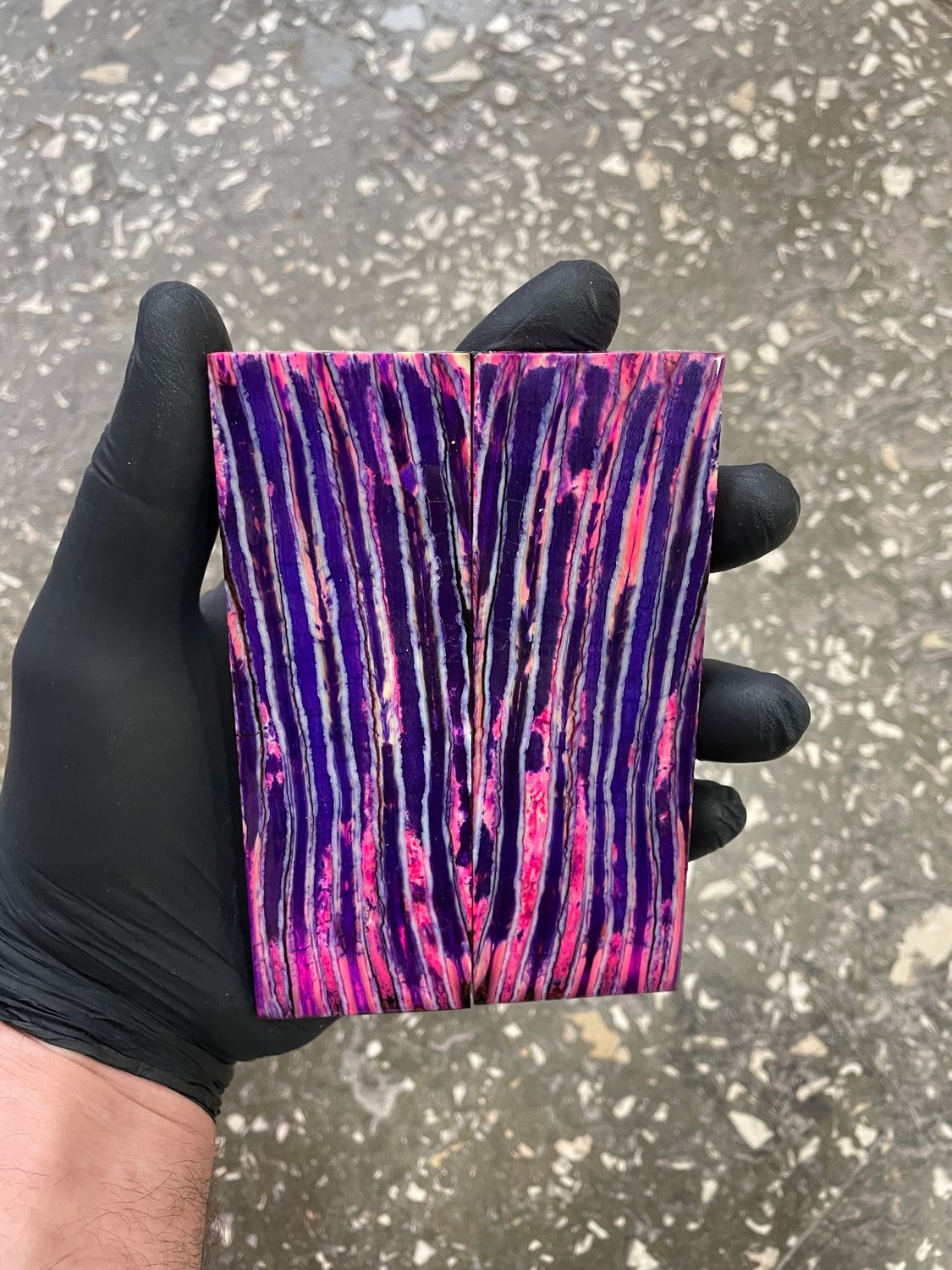 mammoth tooth stabilized knife handle scales pair TOS55