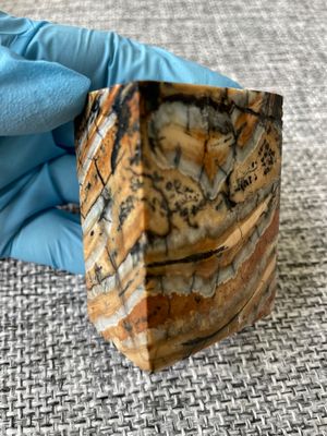 woolly mammoth tooth spacer block stabilized knifemaking material