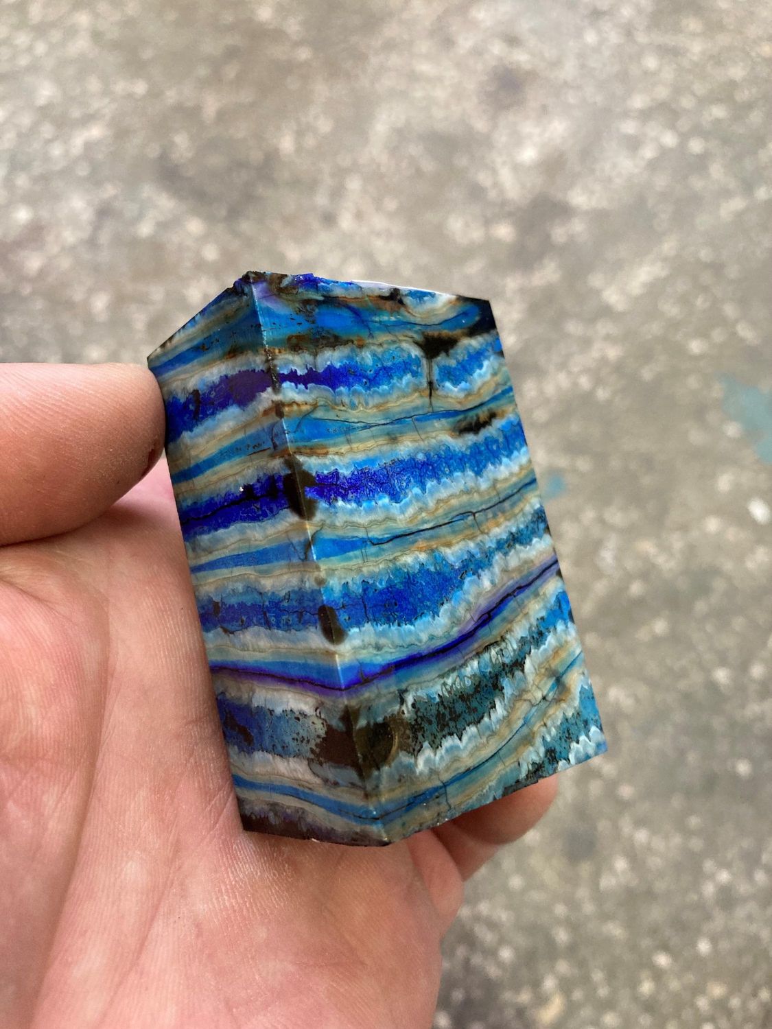 mammoth tooth stabilized spacer block for knife handle T523