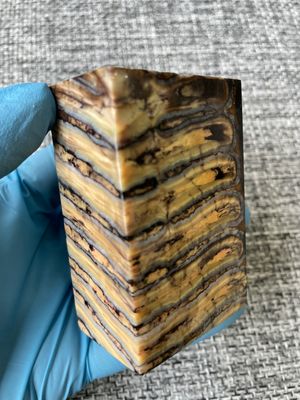 woolly mammoth tooth spacer block stabilized knifemaking material
