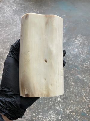 natural walrus tusk block knife handle material 
