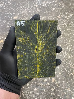 Maple burl stabilized pair scales A5