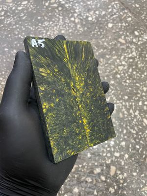 Maple burl stabilized wood scales for knife making – unique figured wood pair ready for shaping