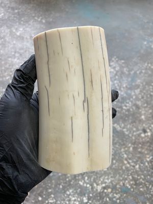 natural walrus tusk block knife handle material 