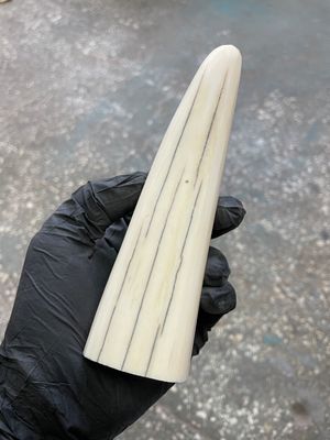 natural walrus tusk block knife handle material 