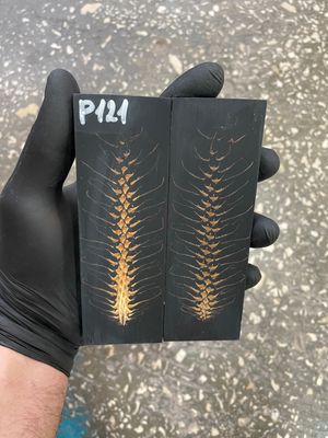 Pinecone in resin scales for knifehandle 5.19-1.73-0.43inch P121