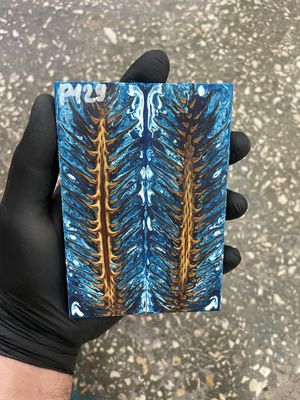 Pinecone in resin scales for knifehandle 5.19-1.73-0.43inch P129