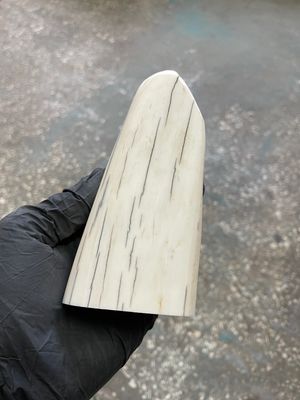 natural walrus tusk block knife handle material 
