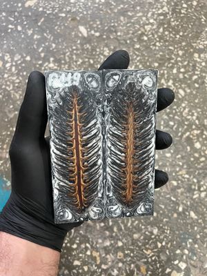 Pinecone in resin scales for knifehandle 5.19-1.73-0.43inch P119