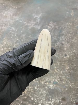 natural walrus tusk block knife handle material 