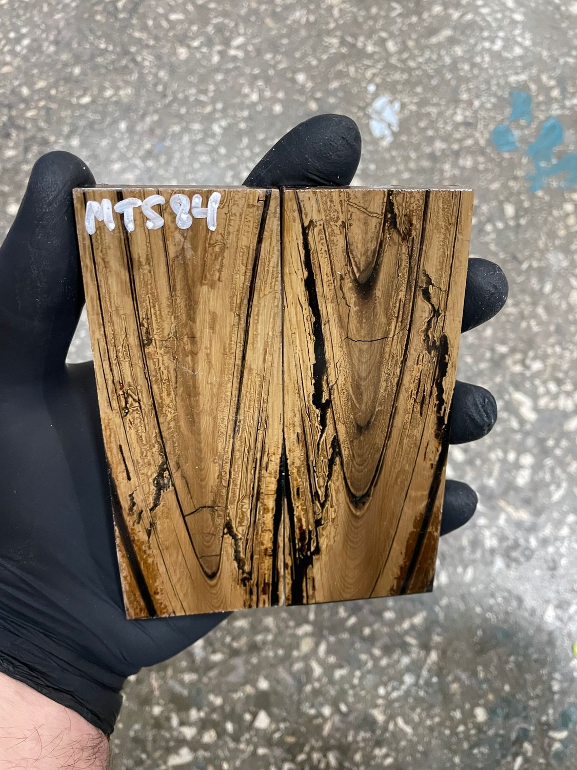 Mammoth tusk scales for knifehandle 4.76-1.85-0.35 inch MTS84