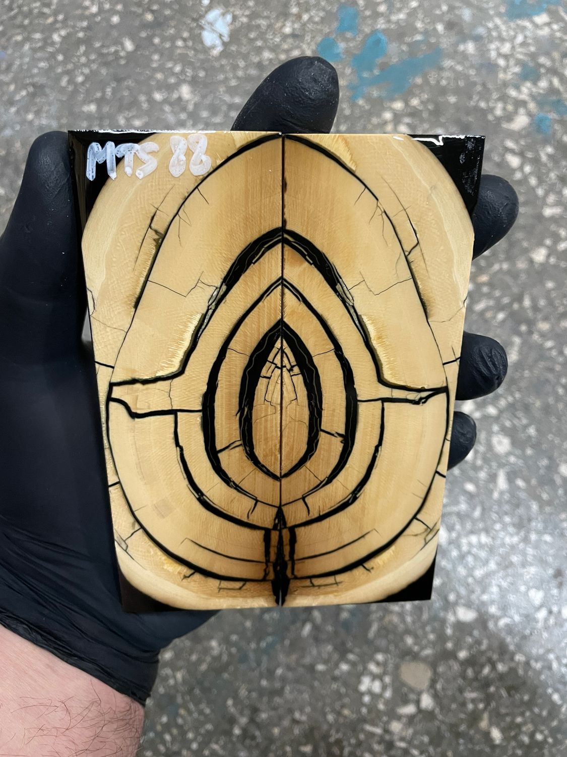 Mammoth tusk scales for knifehandle 5.23-1.85-0.47 inch MTS88