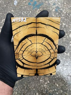 Mammoth tusk scales for knifehandle 5.19-1.85-0.43 inch MTS92