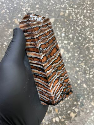 Mammoth tooth knife block stabilized for knifehandle or handmade 5.35-1.88-1.18 inch TTH5