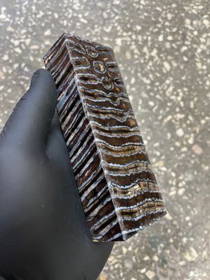 Mammoth tooth knife block stabilized for knifehandle or handmade 5.15-1.85-1.22 inch TTH8