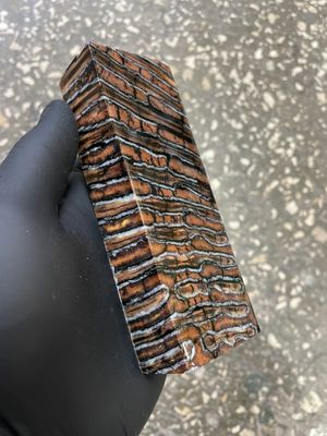 Woolly mammoth tooth stabilized block for knifemaking Yakutsk Siberia