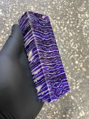 Woolly mammoth tooth stabilized block for knifemaking Yakutsk Siberia