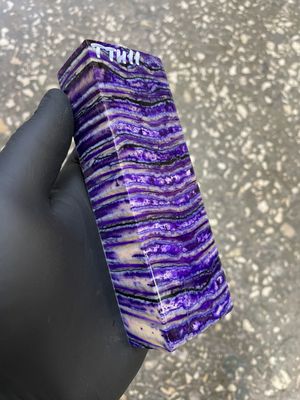 Mammoth tooth knife block stabilized for knifehandle or handmade 5.35-1.88-1.18 inch TTH11