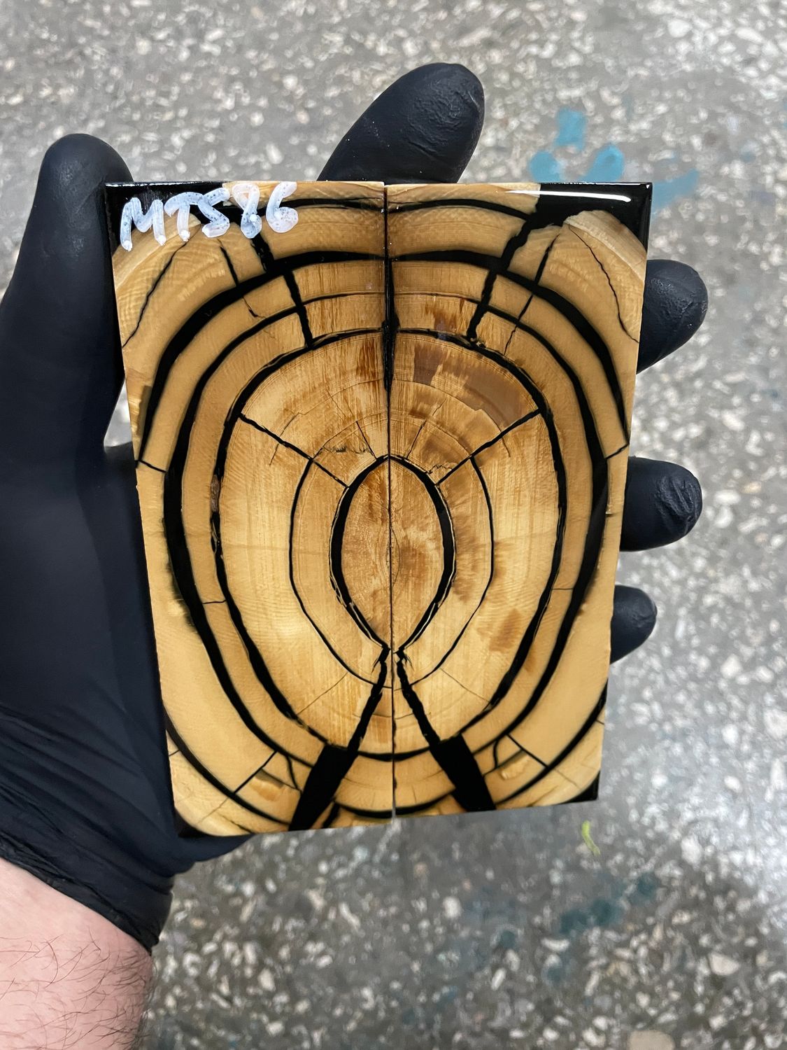 Mammoth tusk scales for knifehandle 5.19-1.85-0.47 inch MTS86