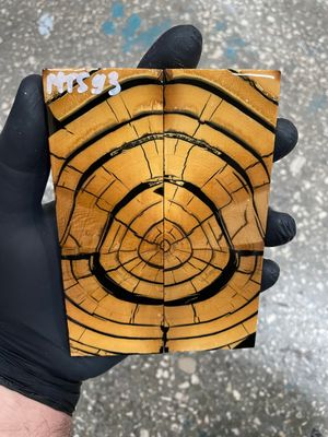 Mammoth tusk scales for knifehandle  5.23-1.85-0.39 inch MTS93