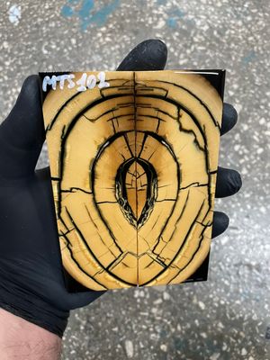 Mammoth tusk scales for knifehandle  5.19-1.85-0.43 inch MTS102