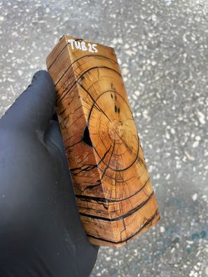 Mammoth tusk block stabilized for knifehandl and handmade 5.27-1.73-1.22 inch TUB25