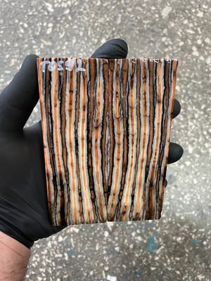 Mammoth tooth scales pair stabilized for knifehandl 5.19-1.85-0.43 inch TOS92