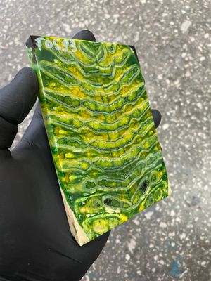 woolly mammoth tooth stabilized scales for knifemaking handle