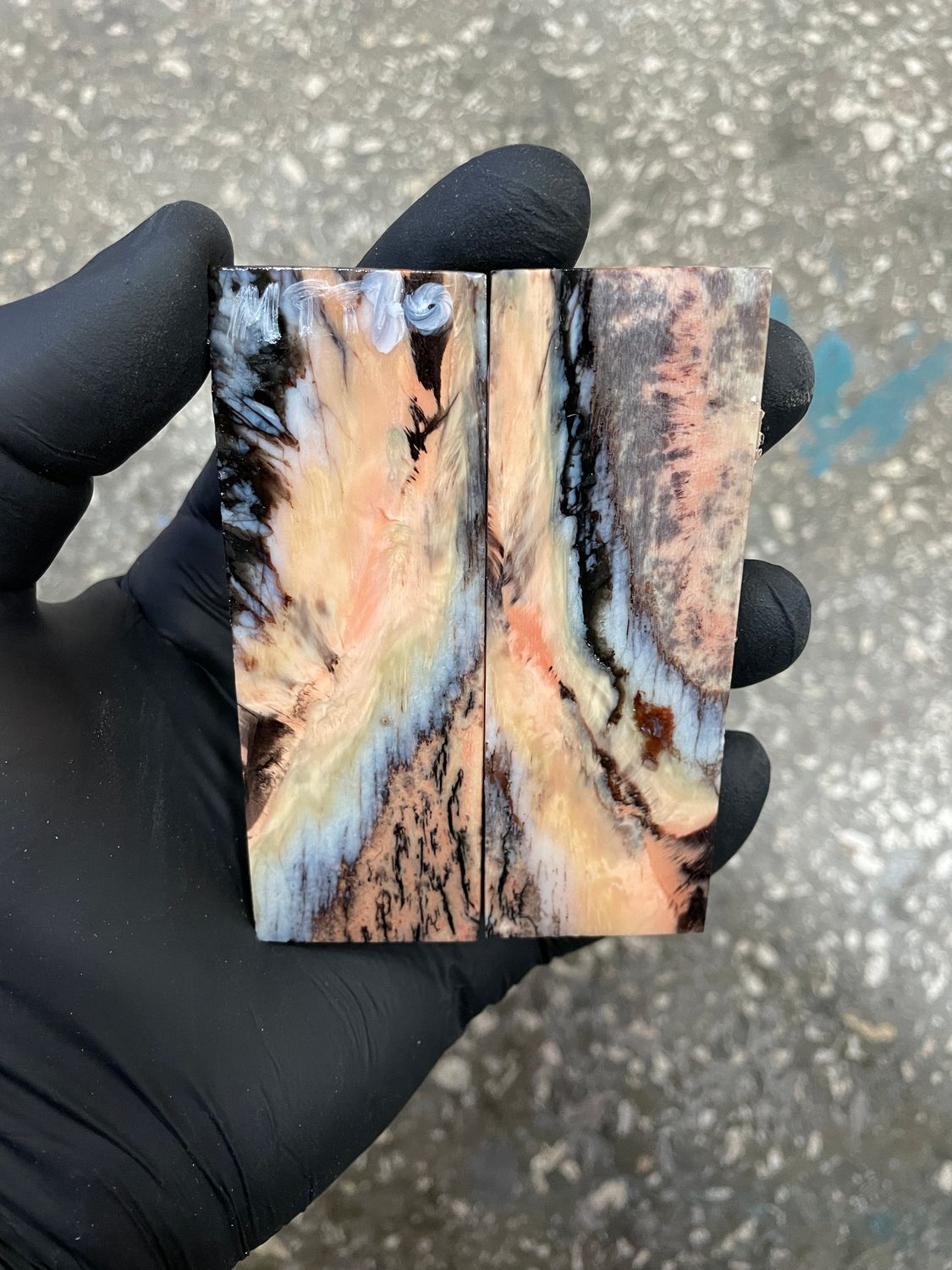 ​Mammoth tooth knife scales for pocket knifehandl 3.54-1.18-0.27 inch MTT80