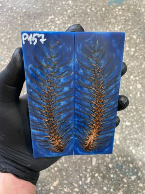 Pinecone in resin scales for knifehandle 5.19-1.73-0.43inch P157