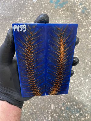 Pinecone in resin scales for knifehandle 5.19-1.73-0.43inch P159