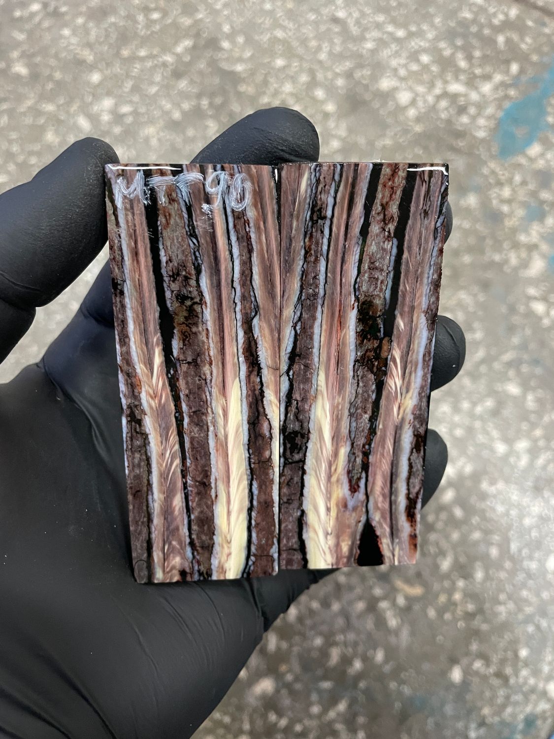 ​Mammoth tooth knife scales for pocket knifehandl 3.54-1.18-0.27 inch MTT90