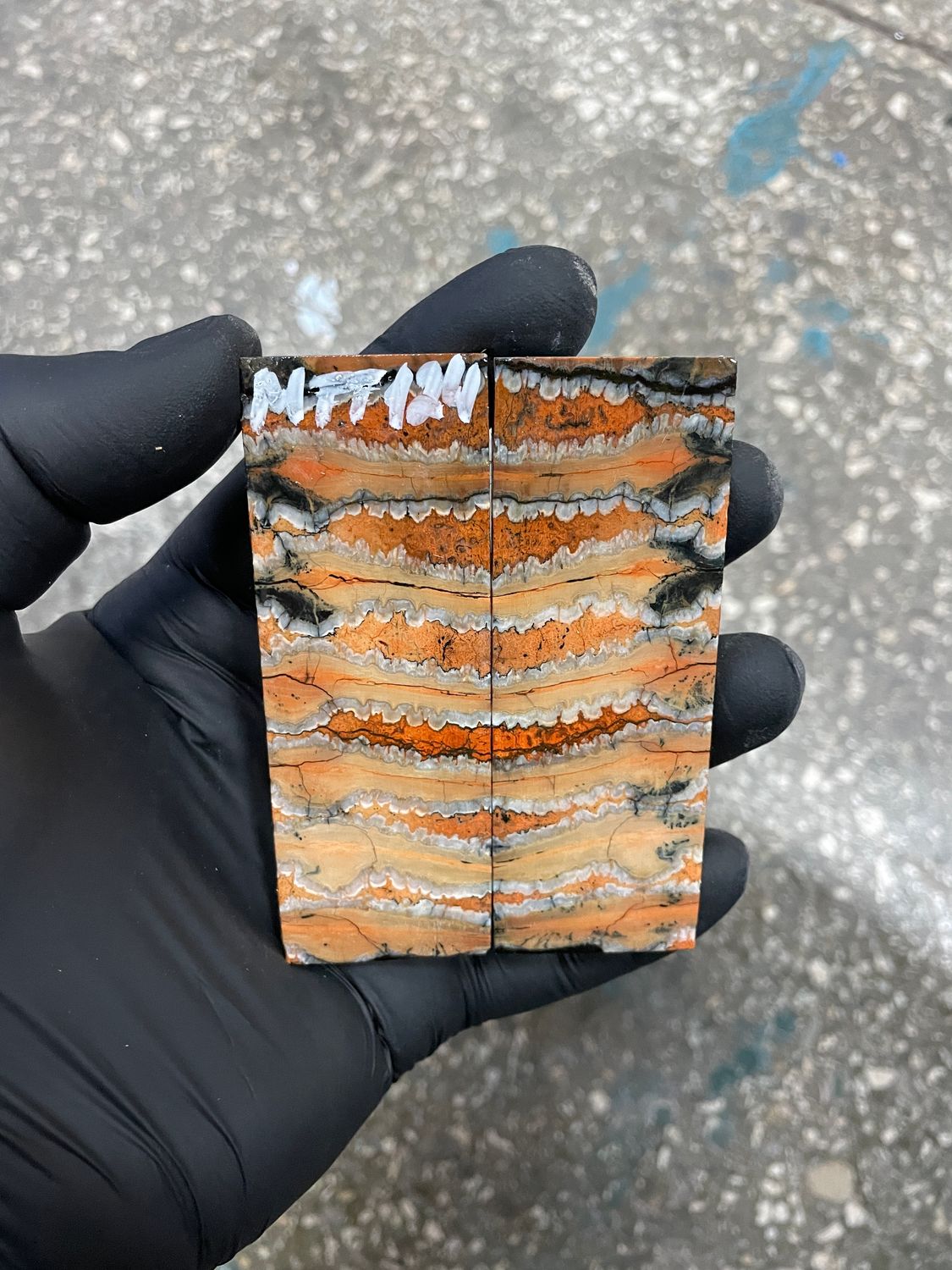 ​Mammoth tooth knife scales for pocket knifehandl 3.54-1.18-0.27 inch MTT124