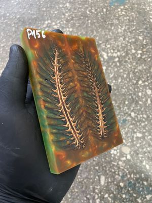 stabilized pinecone in resin knife scales unique pattern custom knifemaking material