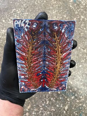 Pinecone in resin scales for knifehandle 5.19-1.73-0.43inch P162