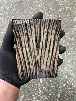 Mammoth tooth scales pair stabilized for knifehandl 5.35-1.88-0.43 inch TOS70