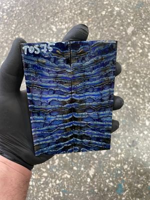 Mammoth tooth scales pair stabilized for knifehandl 5.23-1.85-0.43 inch TOS75